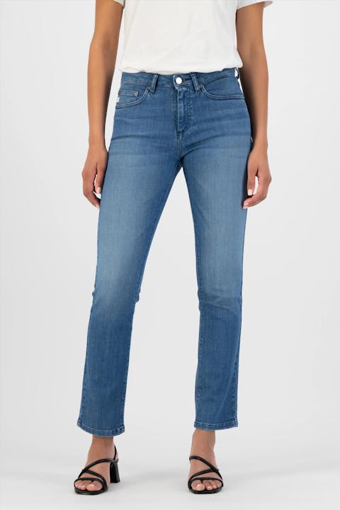 MUD jeans - Blauwe Faye Straight jeans