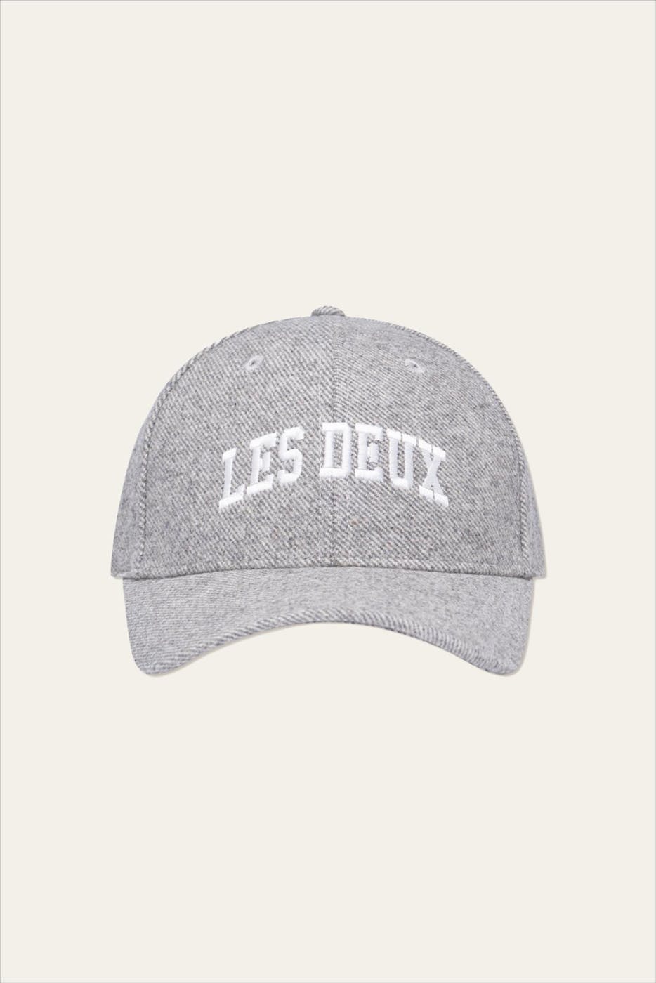 LES DEUX - Grijze Wool Baseball pet
