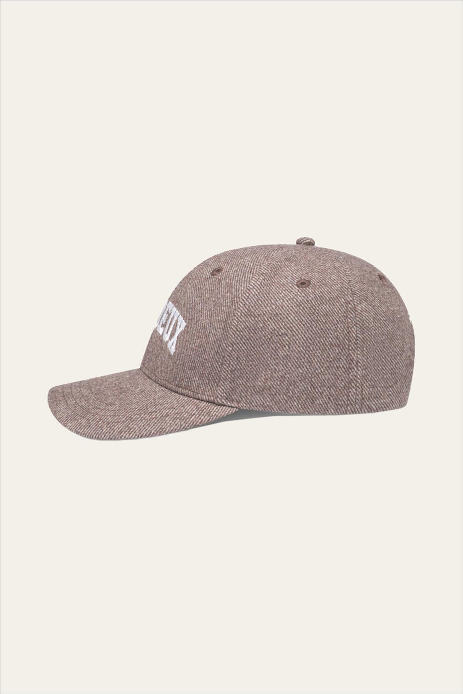 LES DEUX - Grijsbeige Wool Baseball pet