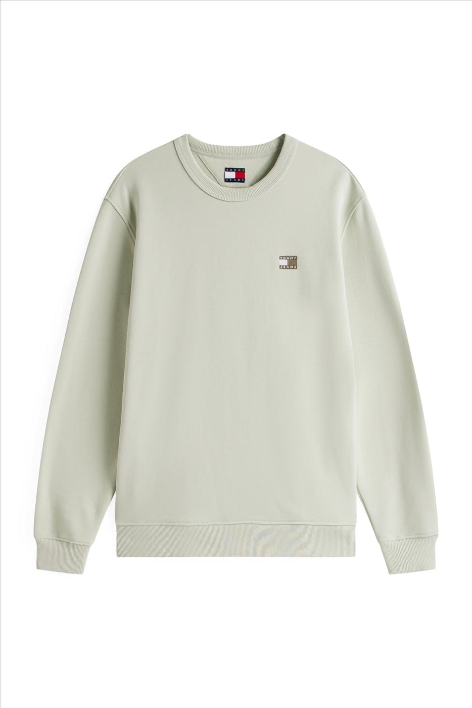 Tommy Jeans - Mintgroene Badge sweater