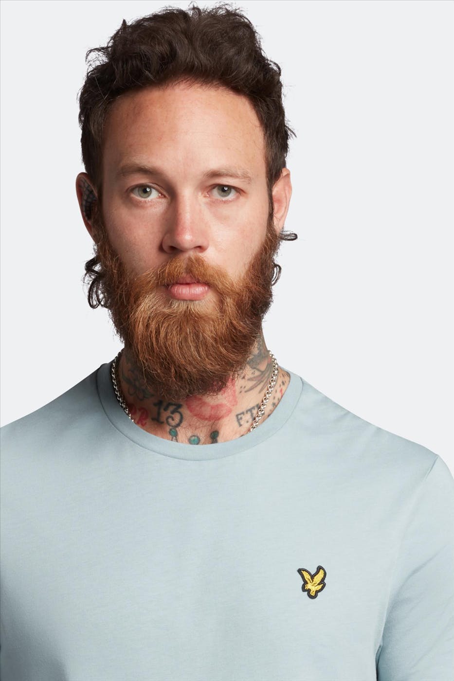 Lyle & Scott - Lichtblauwe Plain T-shirt