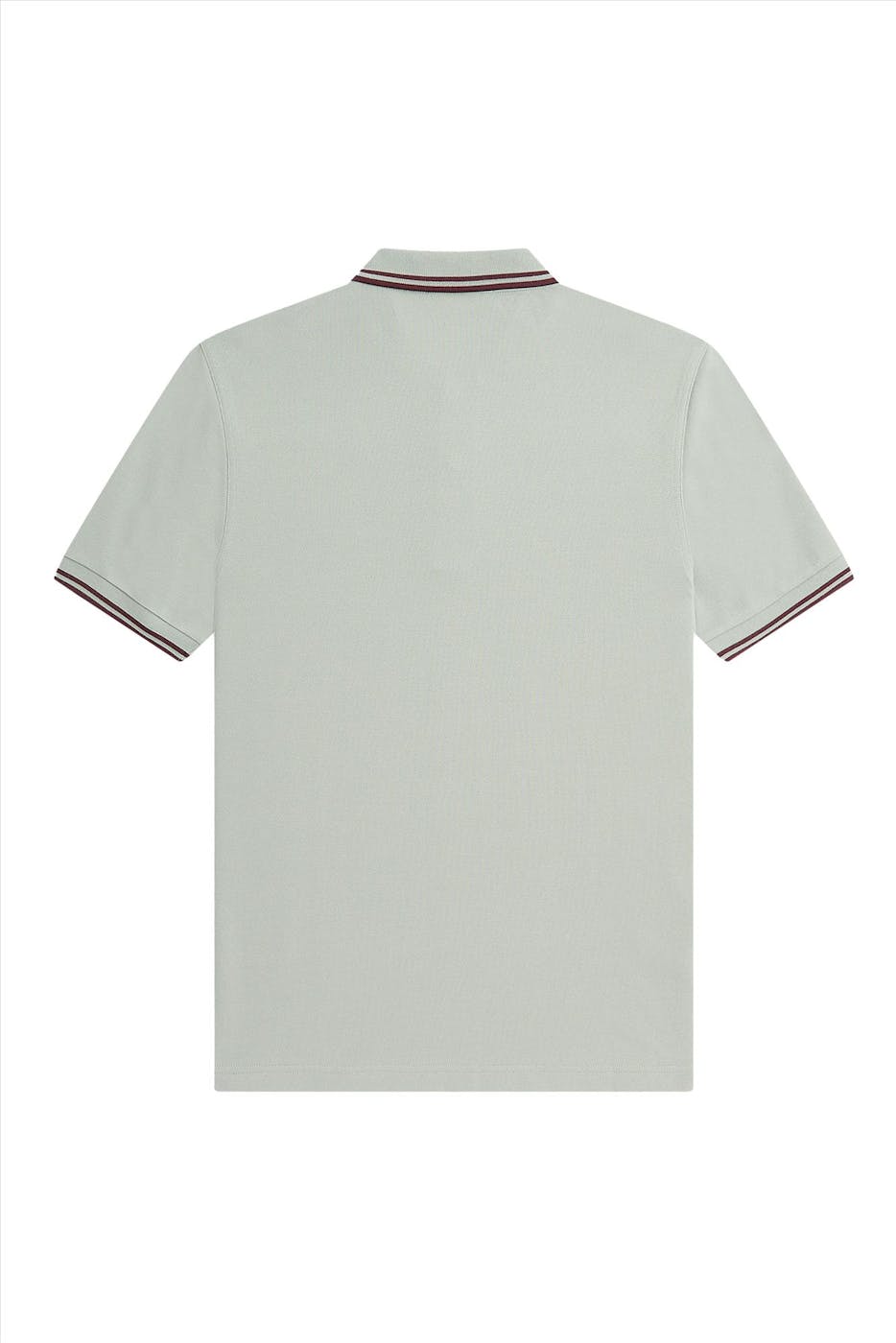 Fred Perry - Lichtgrijze Twin Tipped polo