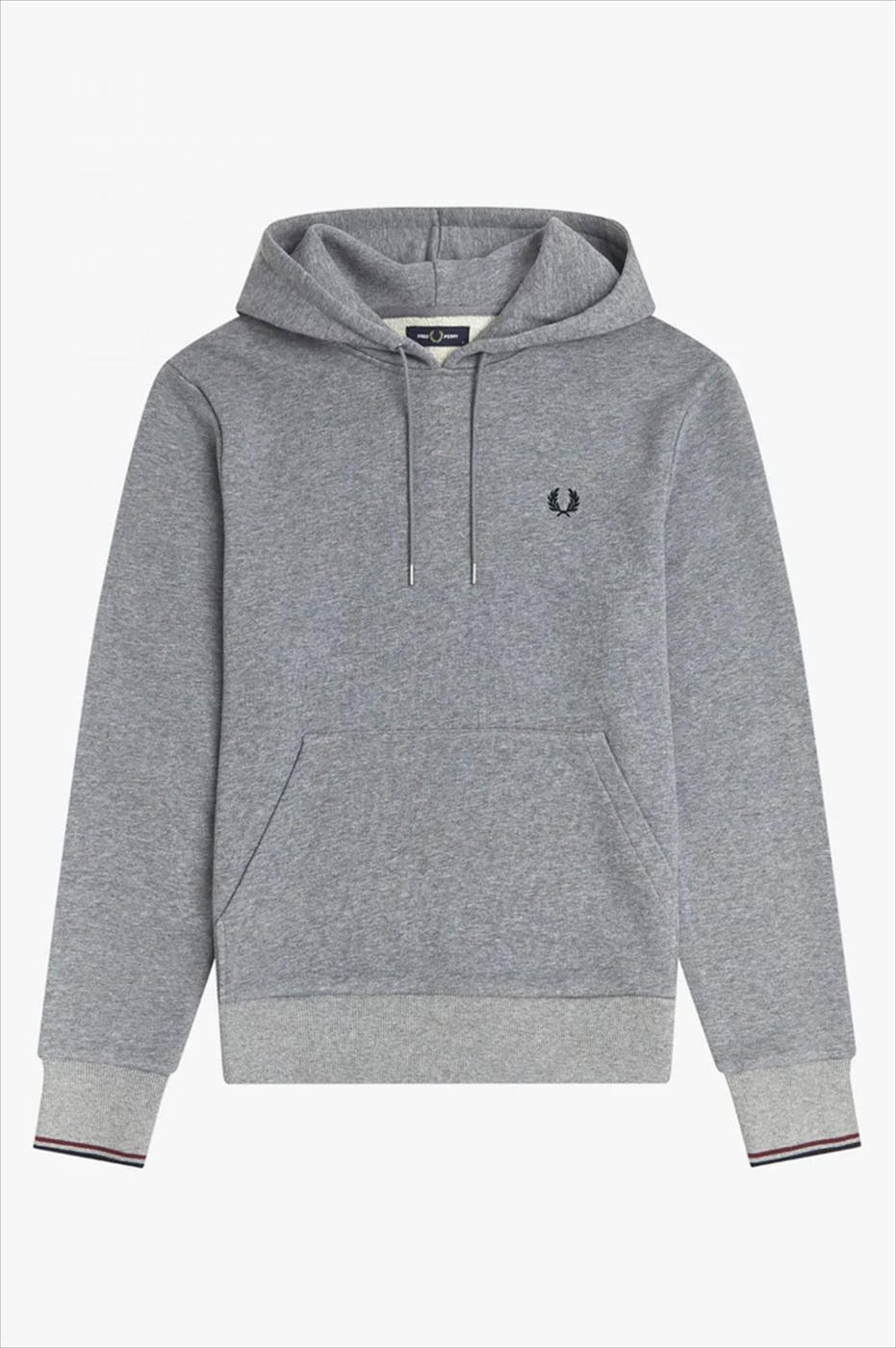Fred Perry - Grijze Tipped hoodie