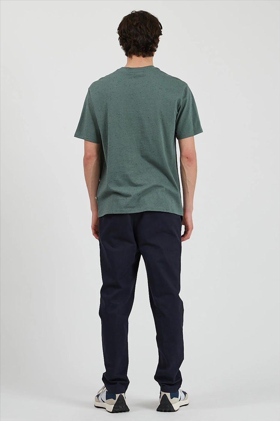 Minimum - Groen gespikkelde Thure T-shirt