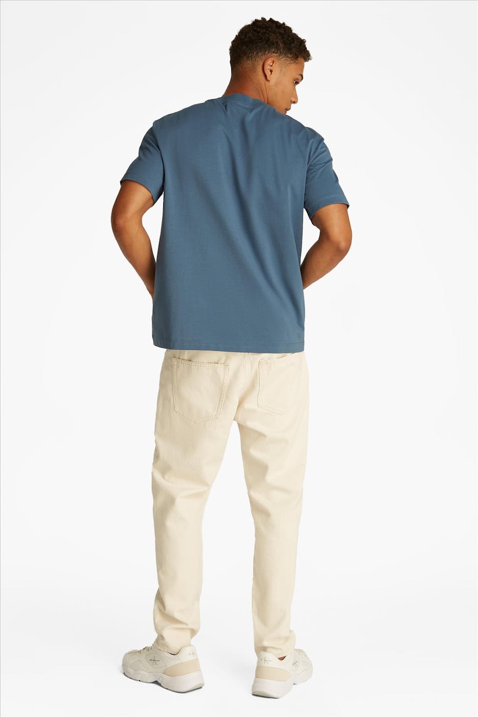 Calvin Klein Jeans - Indigoblauwe Logo t-shirt