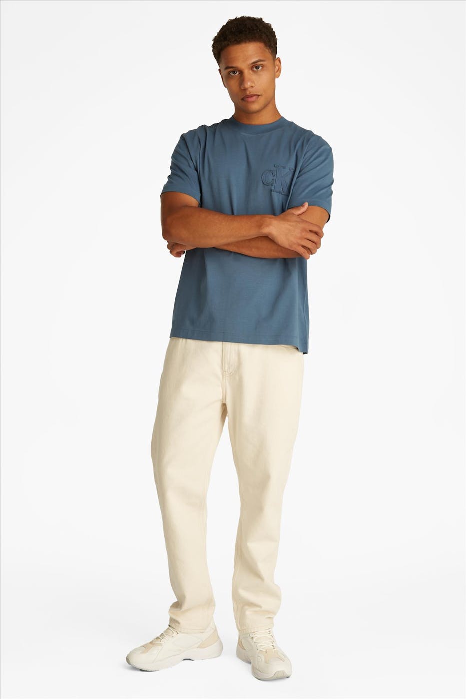 Calvin Klein Jeans - Indigoblauwe Logo t-shirt