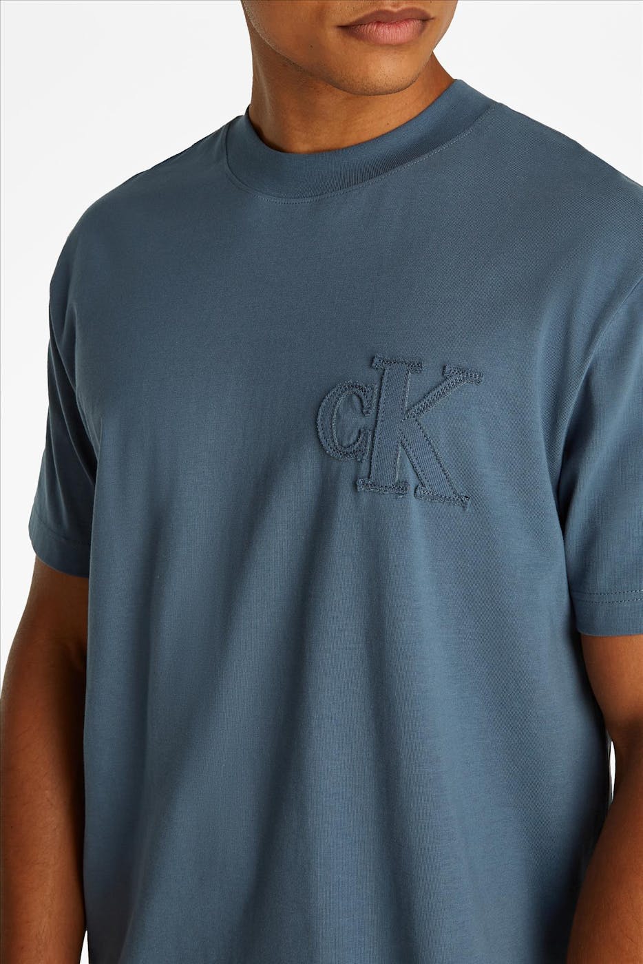 Calvin Klein Jeans - Indigoblauwe Logo t-shirt