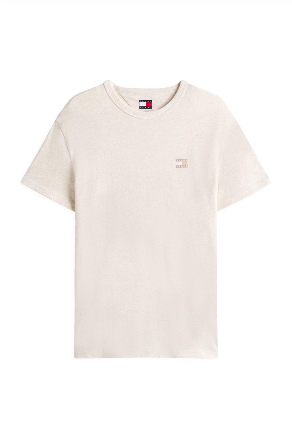 Tommy Jeans - Beige Regular Badge T-shirt