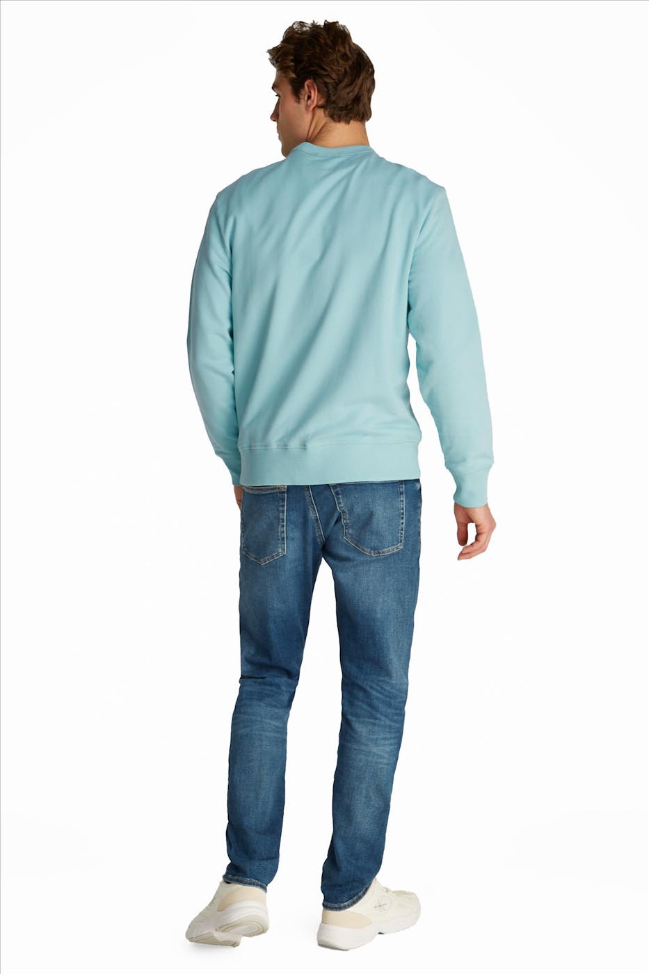 Calvin Klein Jeans - Mintgroene Logopatch sweater