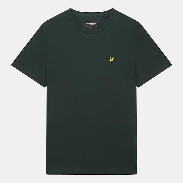 Lyle & Scott - Donkergroene Plain T-shirt