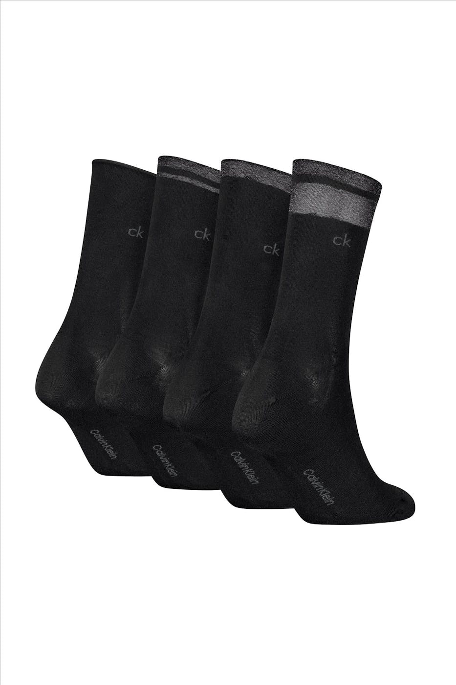 Calvin Klein - Zwarte 4-pack Holiday sokken