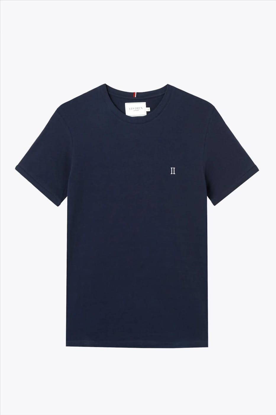 LES DEUX  - Donkerblauwe Piqué t-shirt