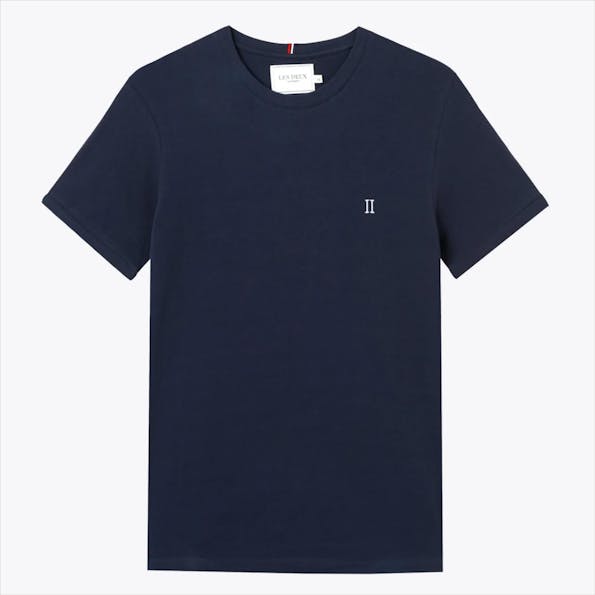LES DEUX  - Donkerblauwe Piqué t-shirt