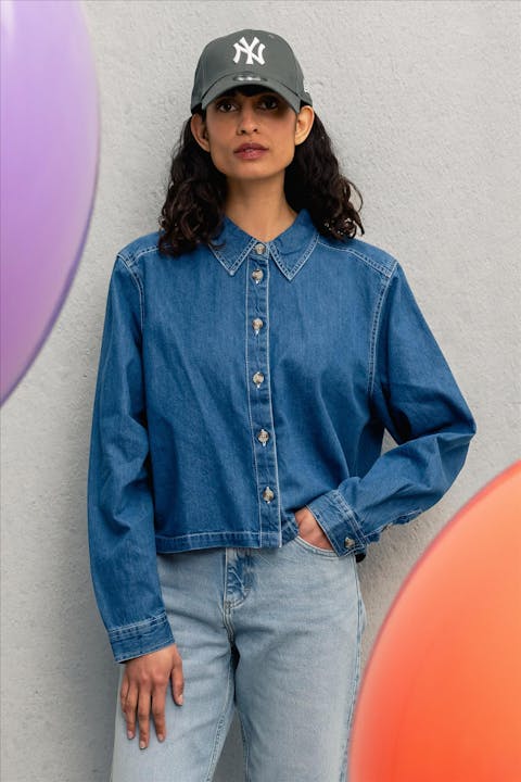 MSCH COPENHAGEN - Blauwe Shayla blouse