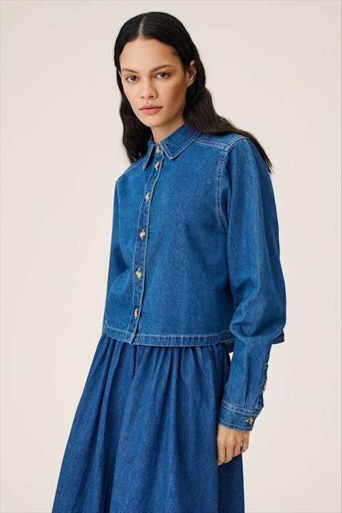 MSCH COPENHAGEN - Blauwe Shayla blouse