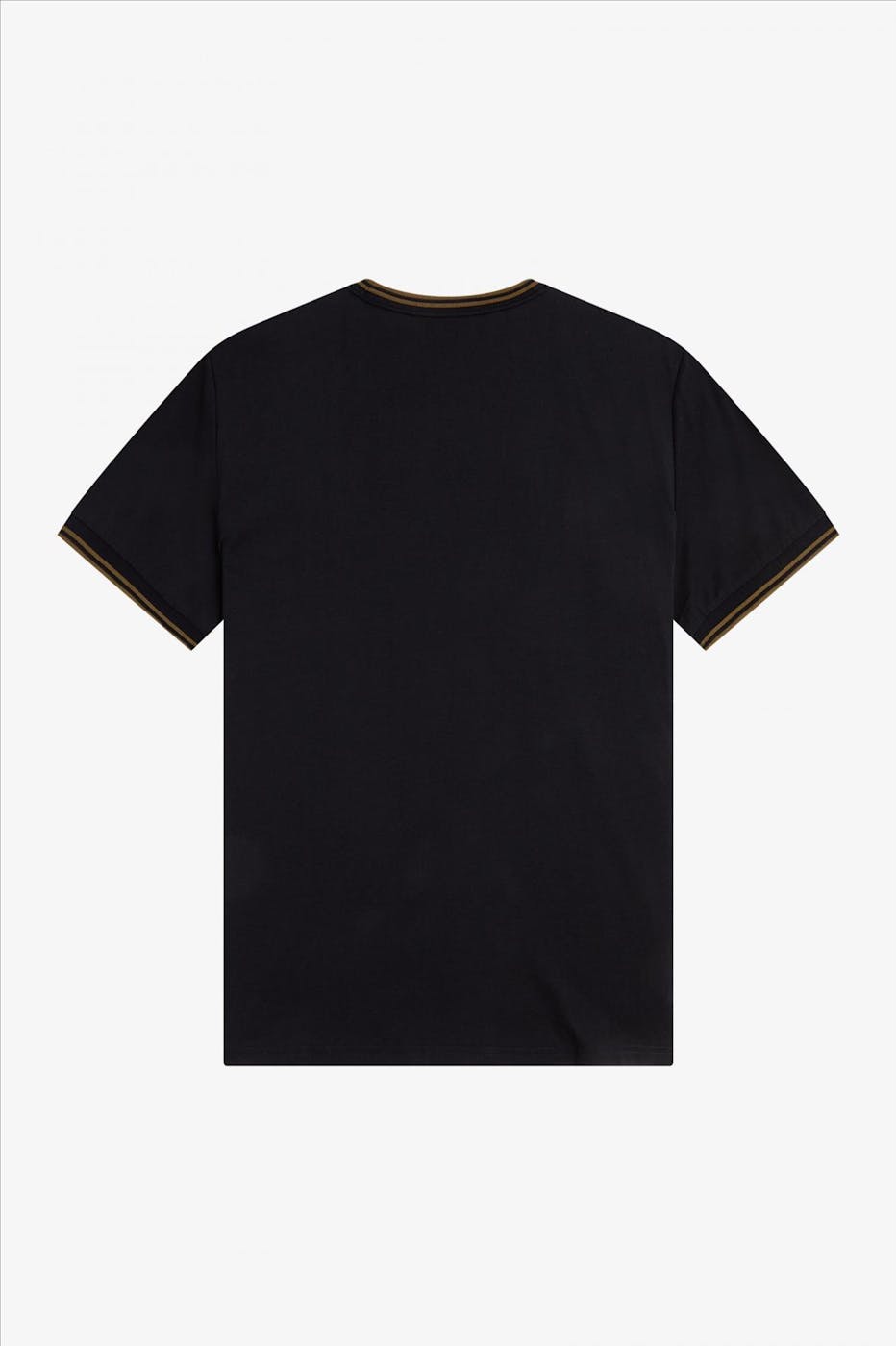 Fred Perry - Zwarte Twin Tipped T-shirt