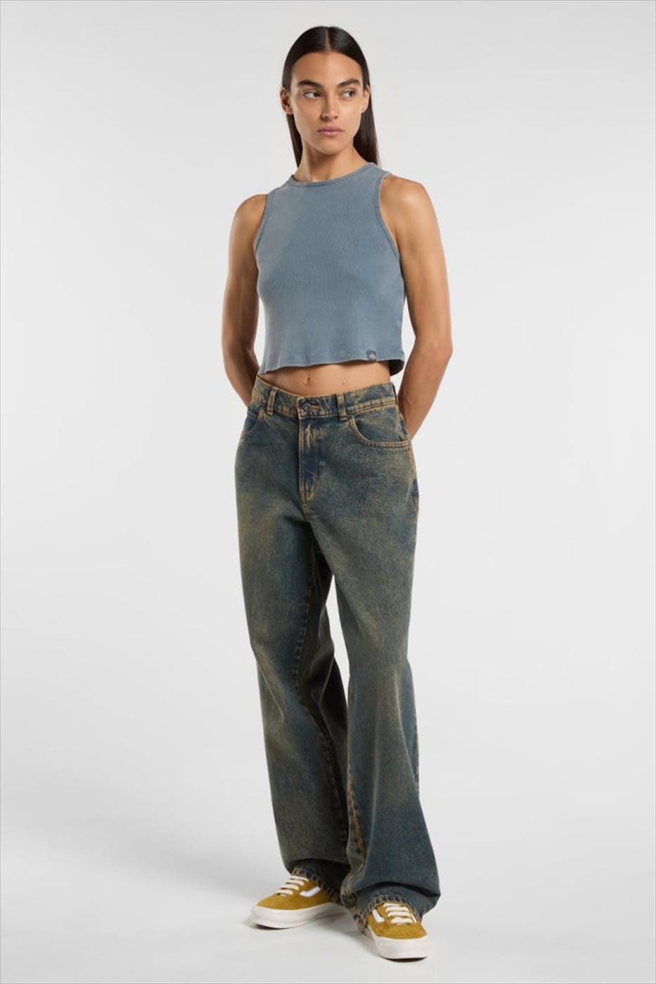 Dickies - Grijsblauwe Plentywood top