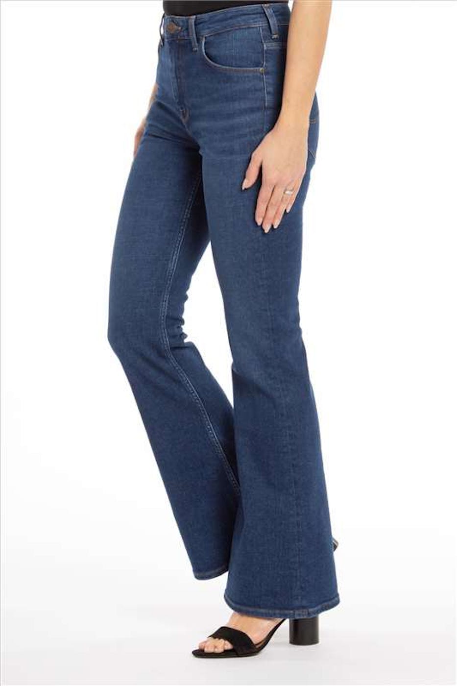 Lee - Donkerblauwe Breese flared jeans