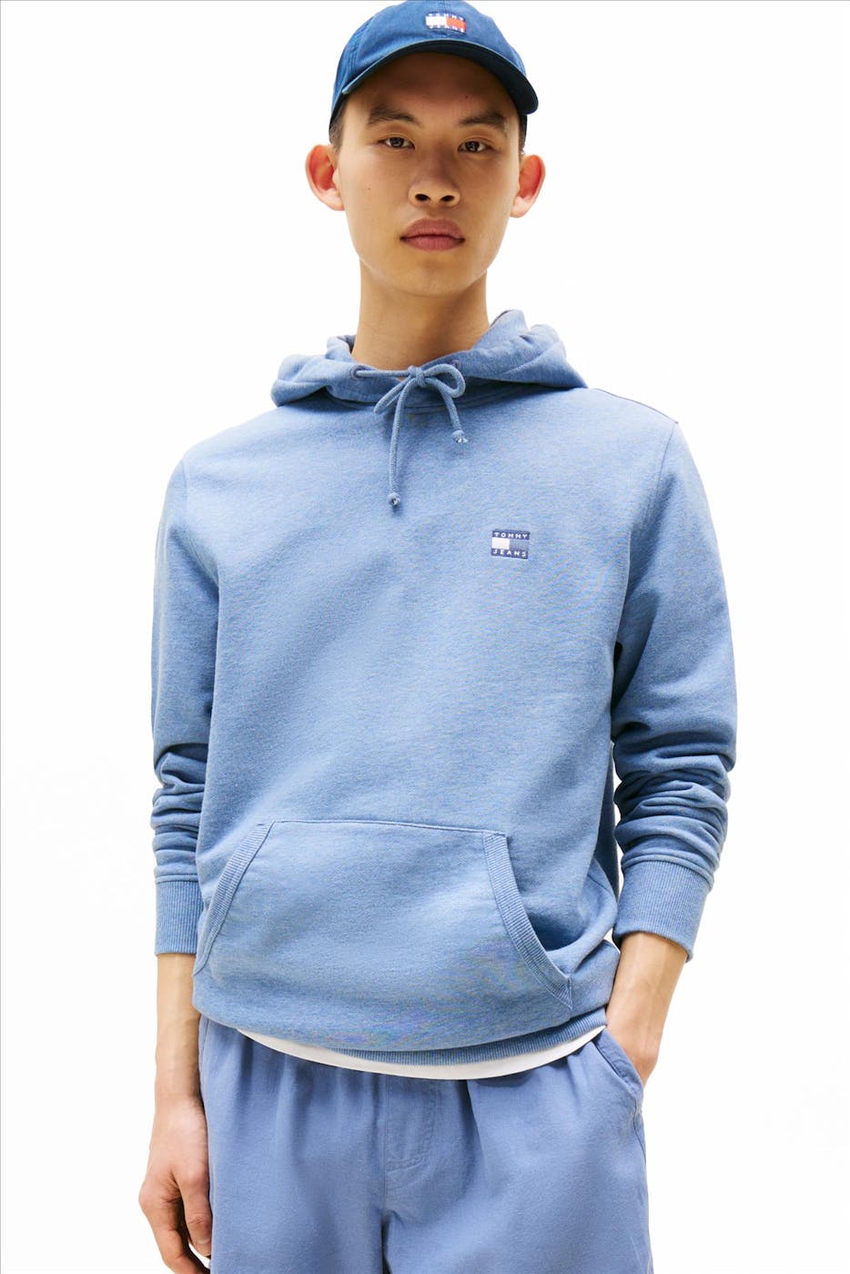 Tommy Jeans - Blauwe Regular Badge hoodie