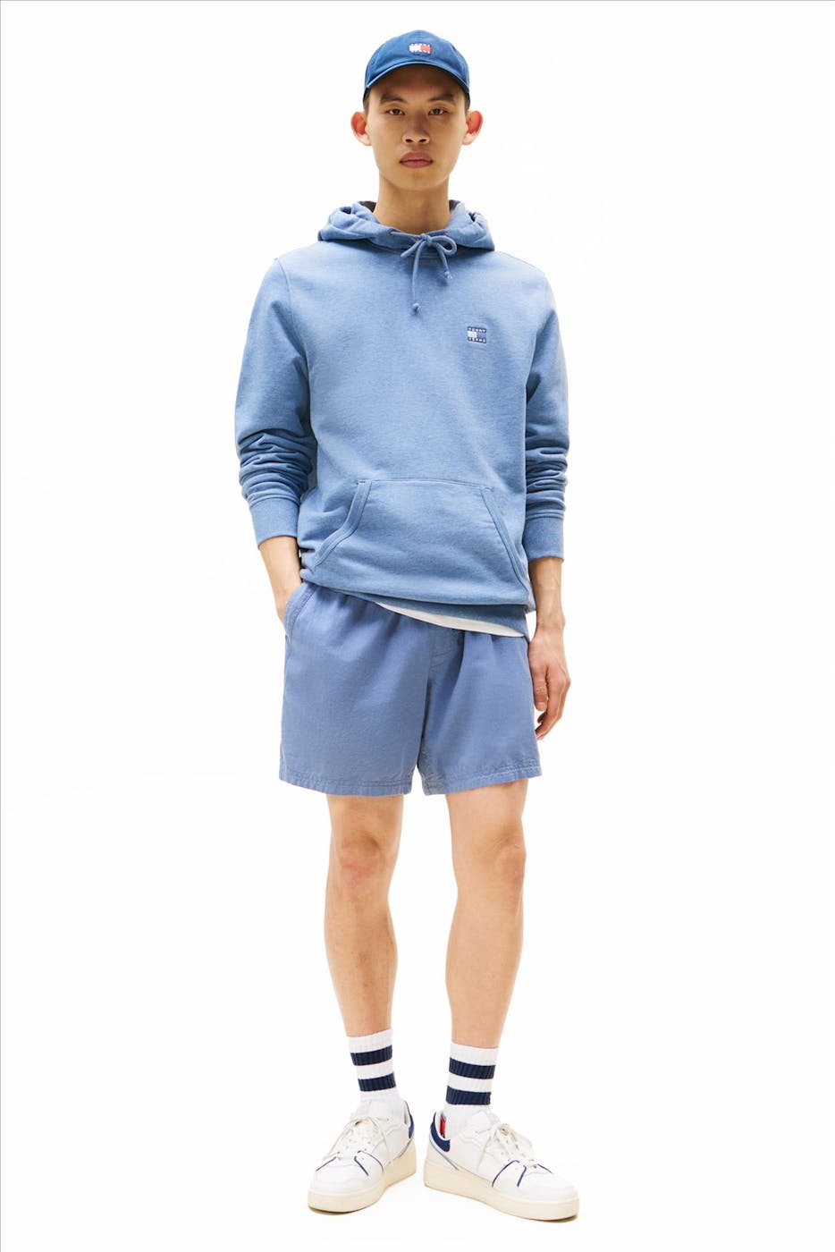 Tommy Jeans - Blauwe Regular Badge hoodie