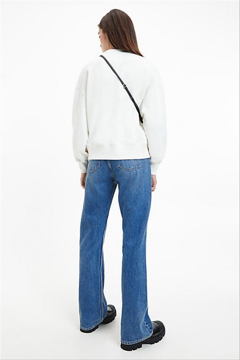 Calvin Klein Jeans - Ecru Relaxed Logo sweater