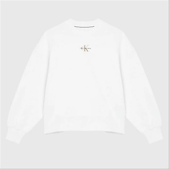 Calvin Klein Jeans - Ecru Relaxed Logo sweater