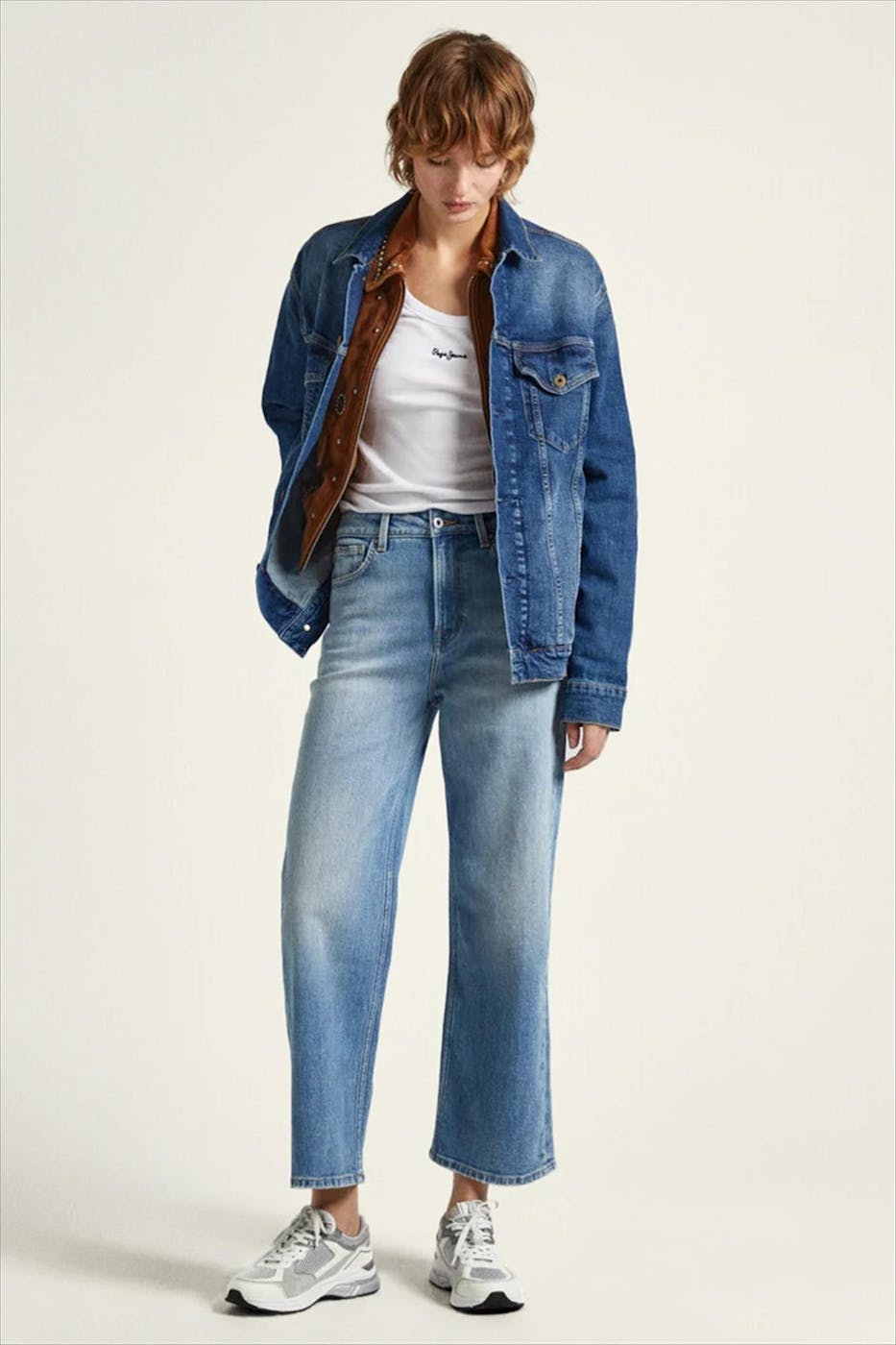 Pepe Jeans London - Lichtblauwe Wide jeans