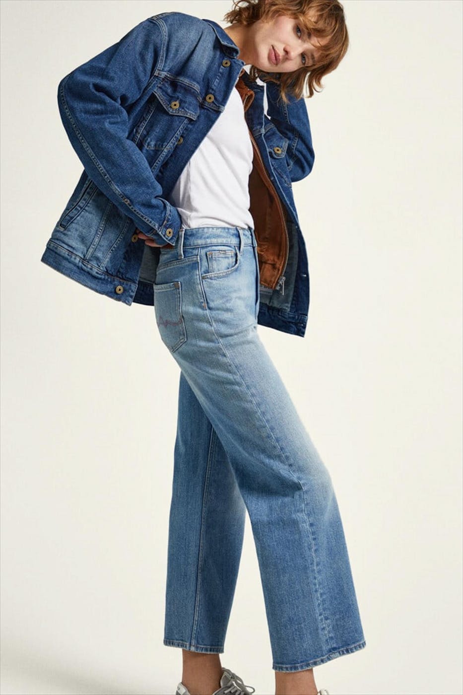 Pepe Jeans London - Lichtblauwe Wide jeans