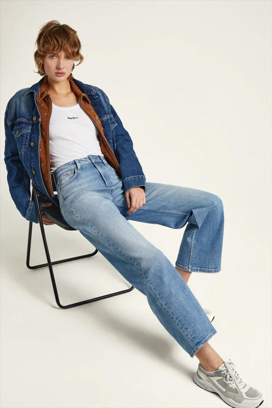 Pepe Jeans London - Lichtblauwe Wide jeans