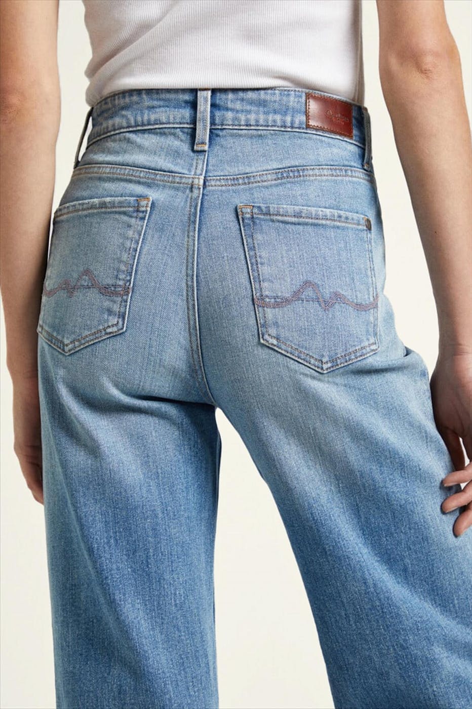 Pepe Jeans London - Lichtblauwe Wide jeans
