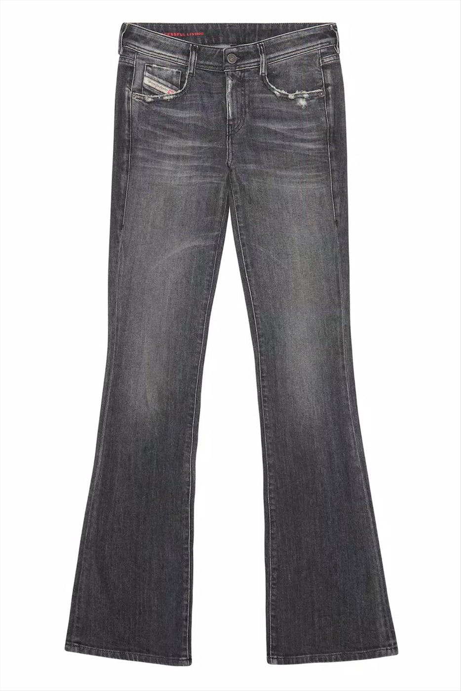 Diesel - Donkergrijze 1969 D-Ebbey Slim jeans