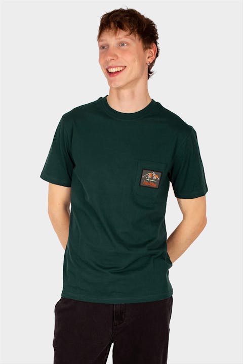 Iriedaily - Donkergroene Gnomed Pocket T-shirt