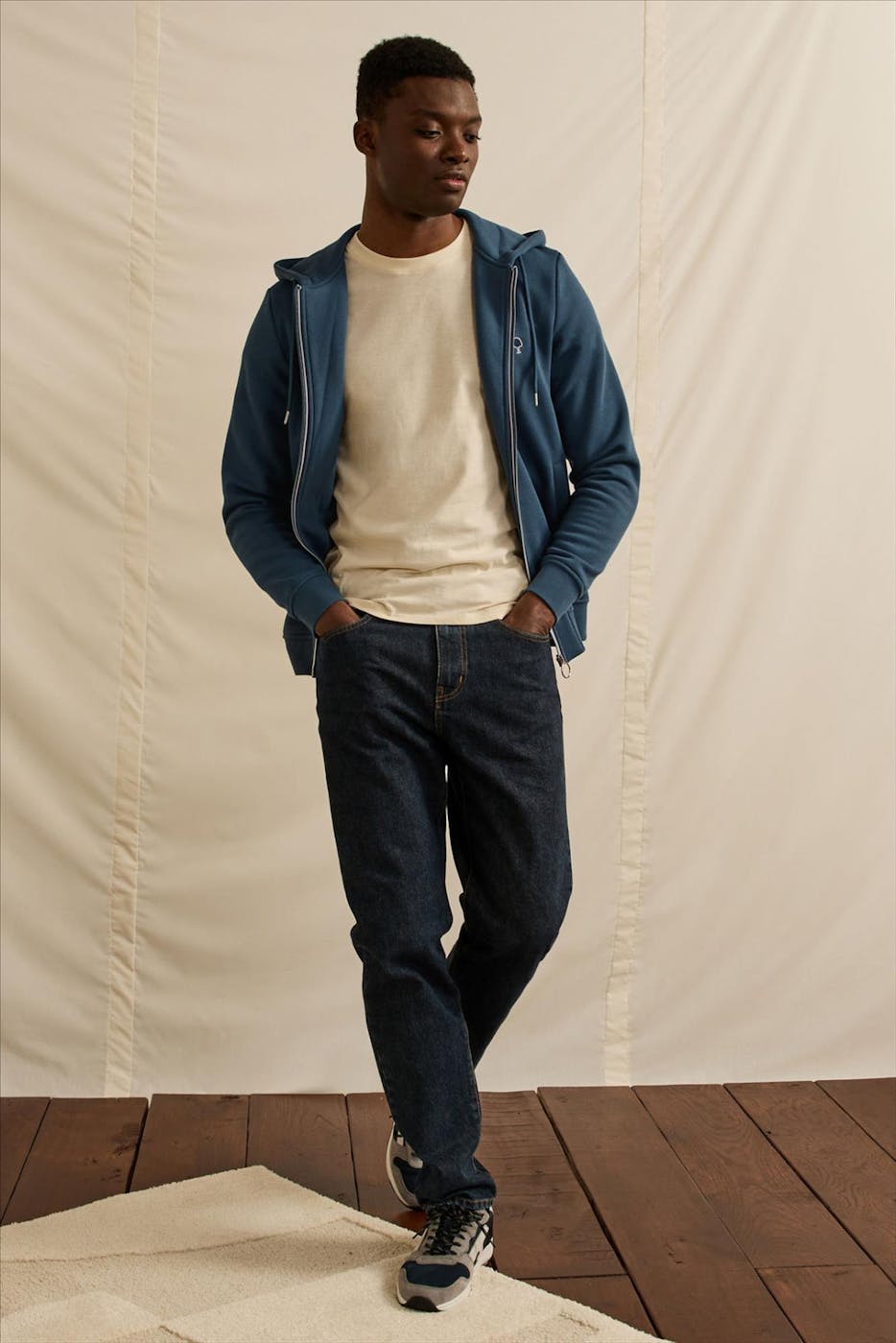 Faguo - Blauwe Mesnil hoodie