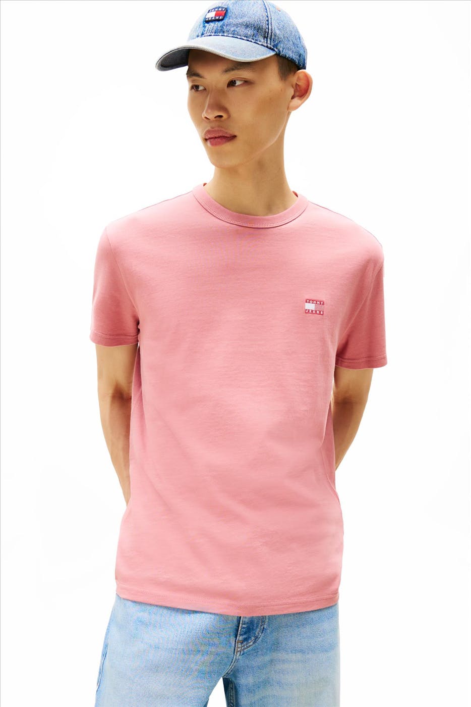 Tommy Jeans - Koraal Regular Badge T-shirt