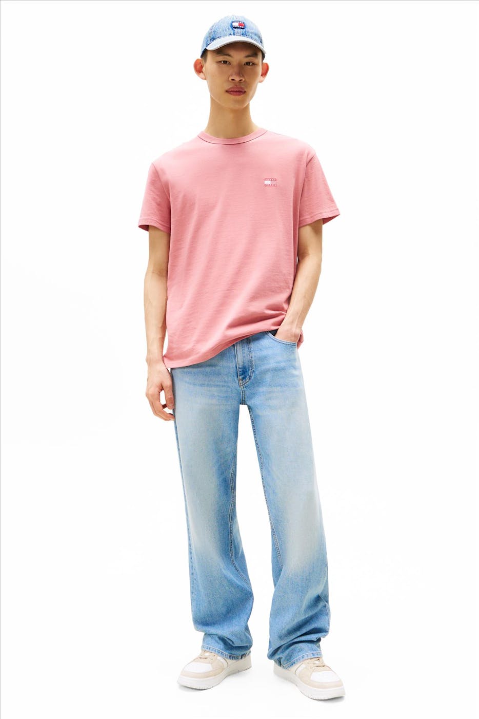 Tommy Jeans - Koraal Regular Badge T-shirt