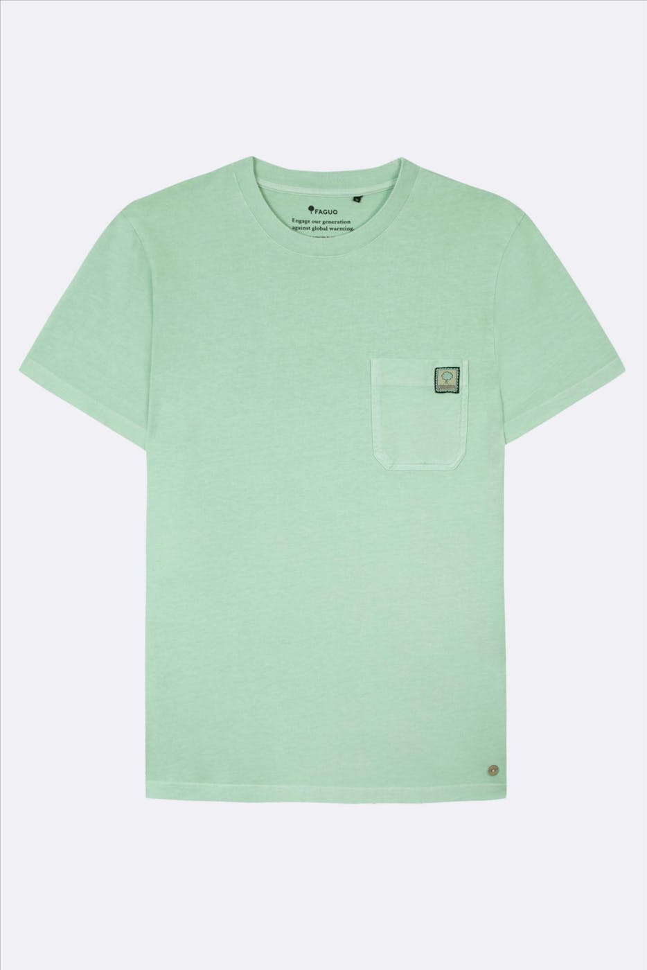 Faguo - Lichtgroene Migne T-shirt