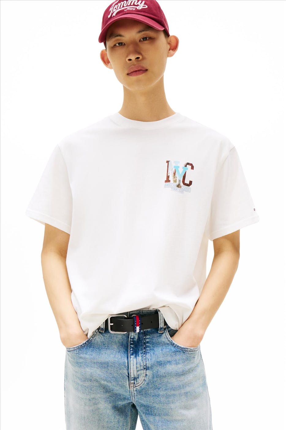 Tommy Jeans - Ecru Novelty Graphic T-shirt