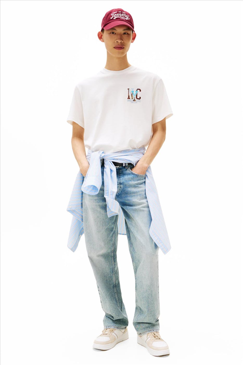 Tommy Jeans - Ecru Novelty Graphic T-shirt
