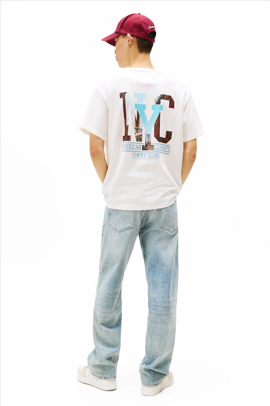 Tommy Jeans - Ecru Novelty Graphic T-shirt