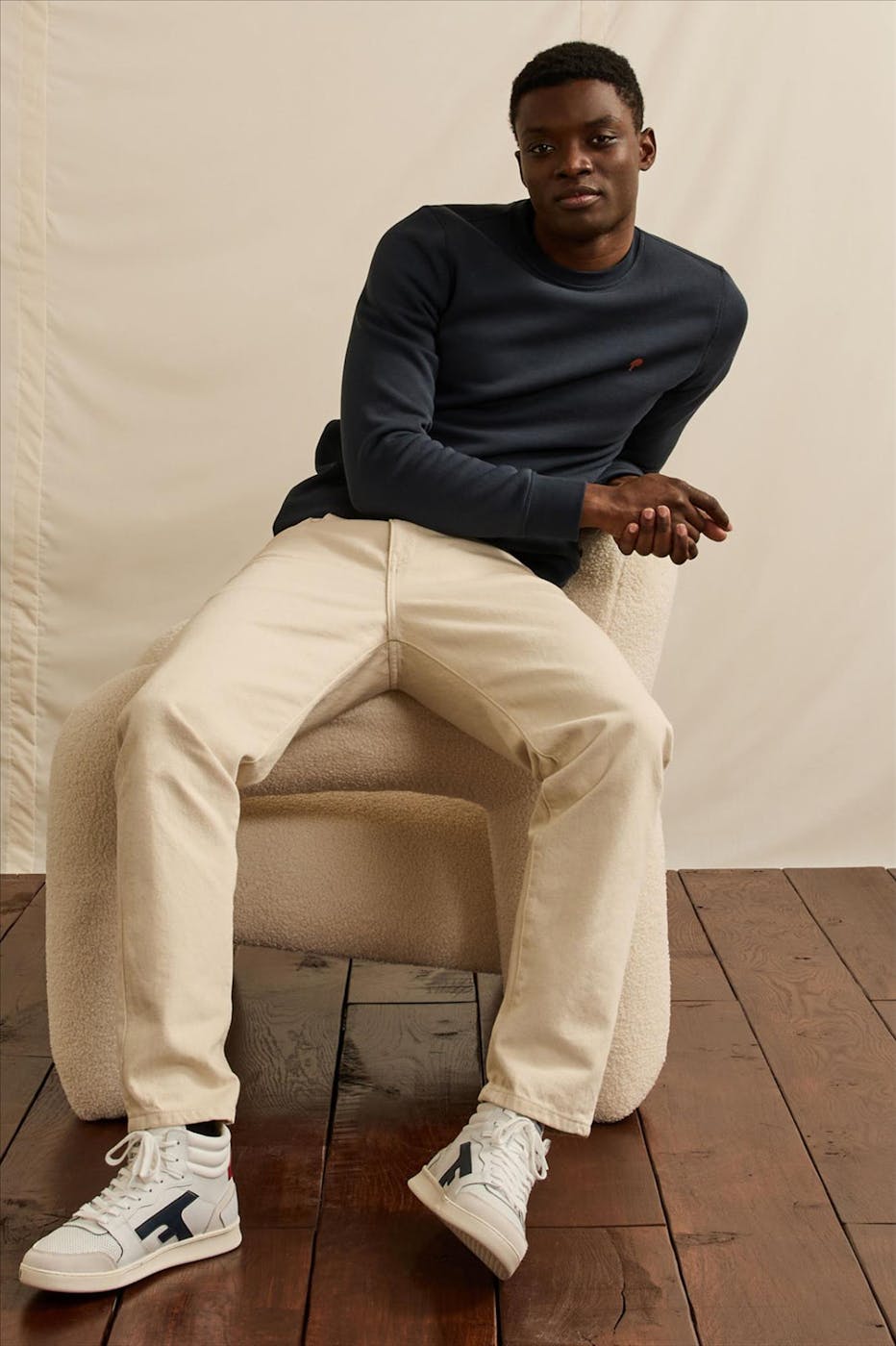 Faguo - Donkerblauwe Donzy sweater