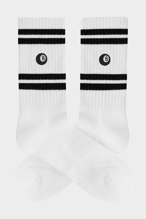 A'dam - Wit-zwarte Ballsy Eight Socks, maat 41-46