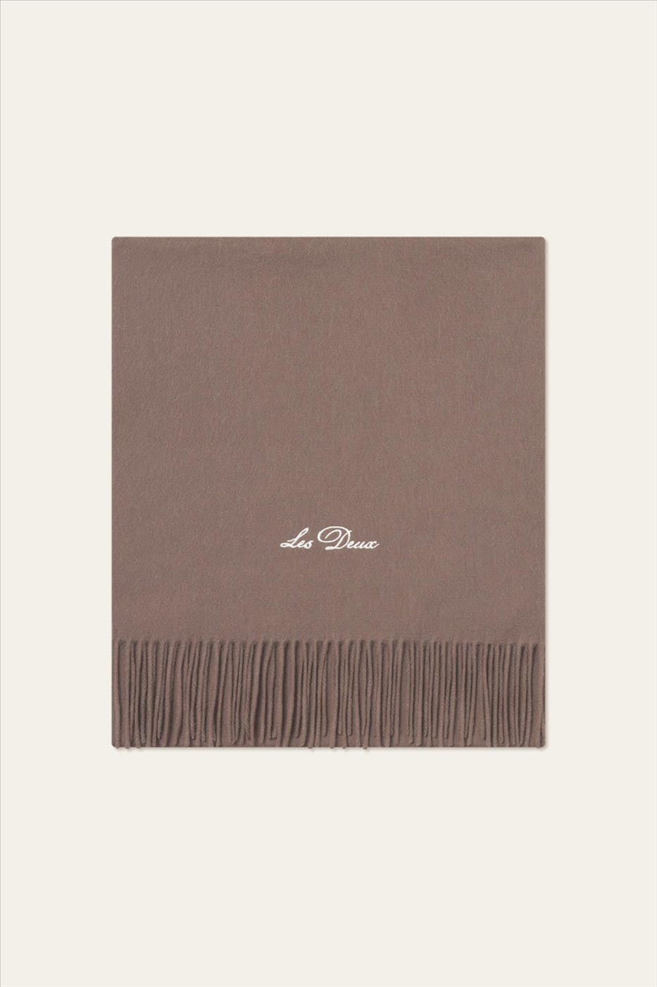 LES DEUX - Taupe Whitaker Wool sjaal
