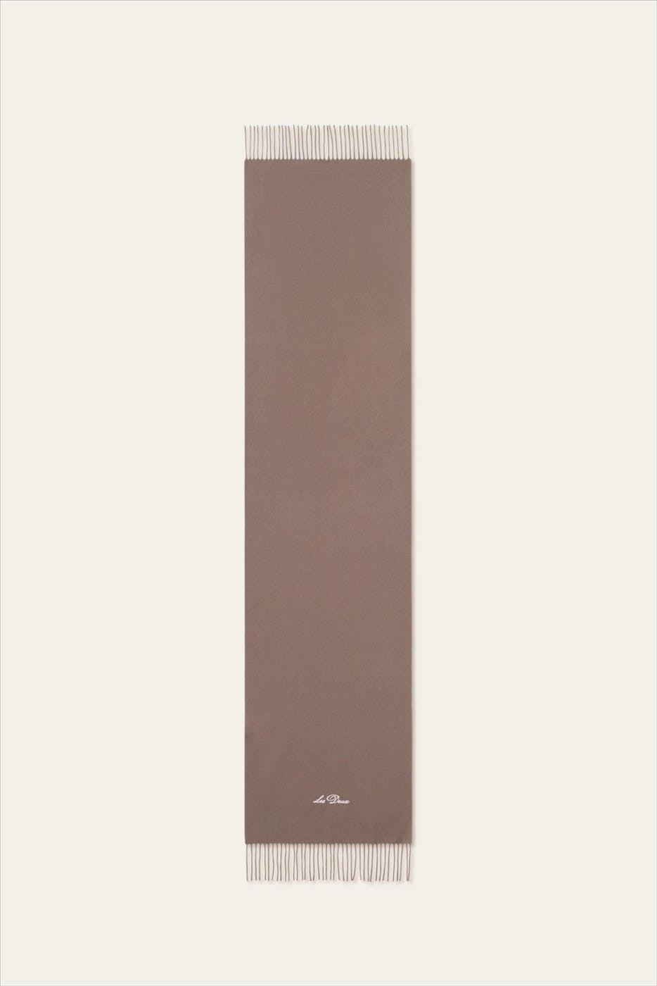 LES DEUX - Taupe Whitaker Wool sjaal
