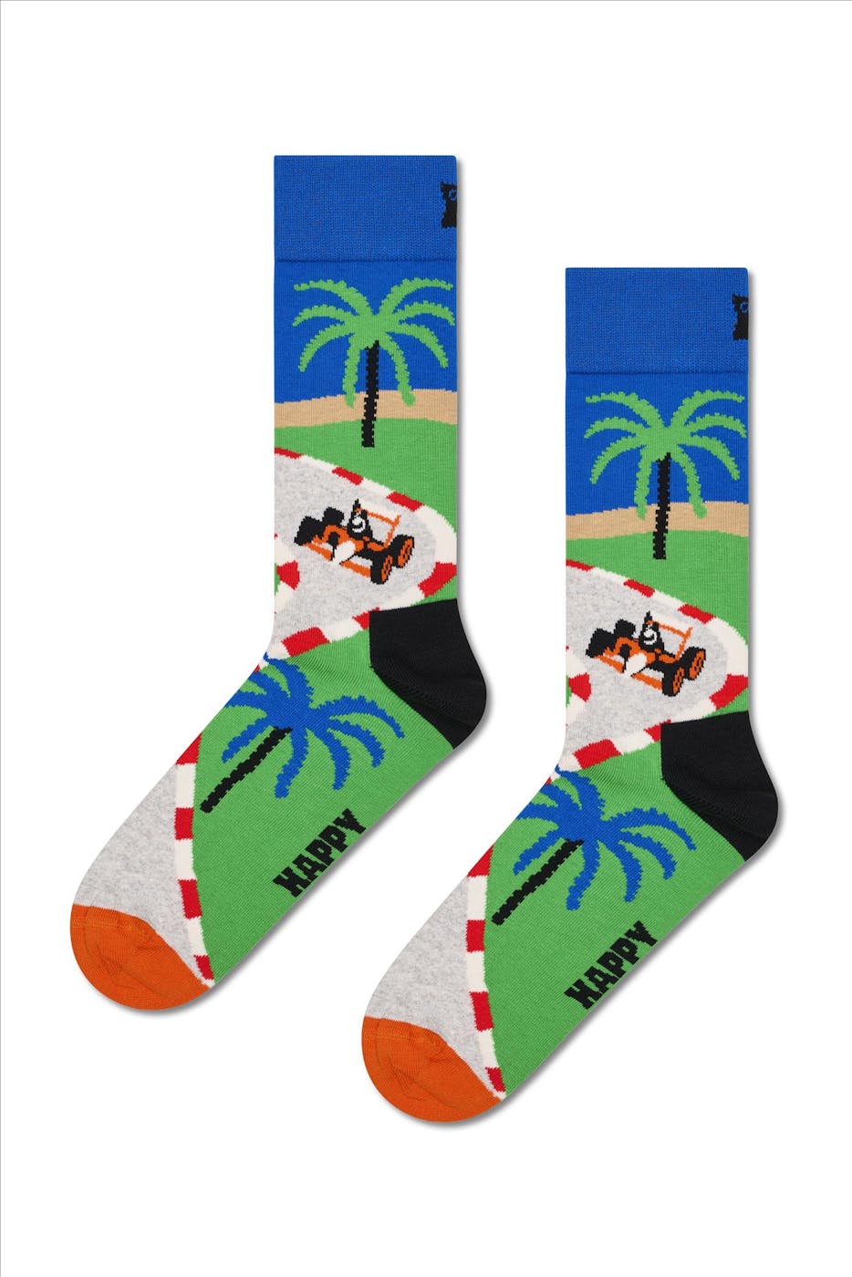 Happy Socks - Multicolor Race Circuit sokken, maat: 41-46