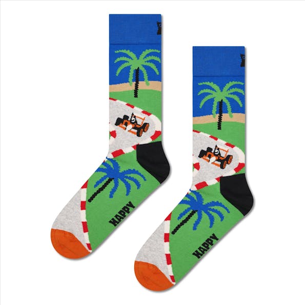 Happy Socks - Multicolor Race Circuit sokken, maat: 41-46