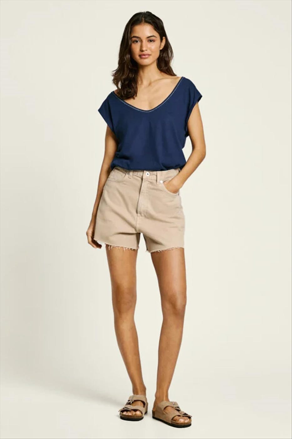 Pepe Jeans London - Donkerblauwe Lotti T-shirt