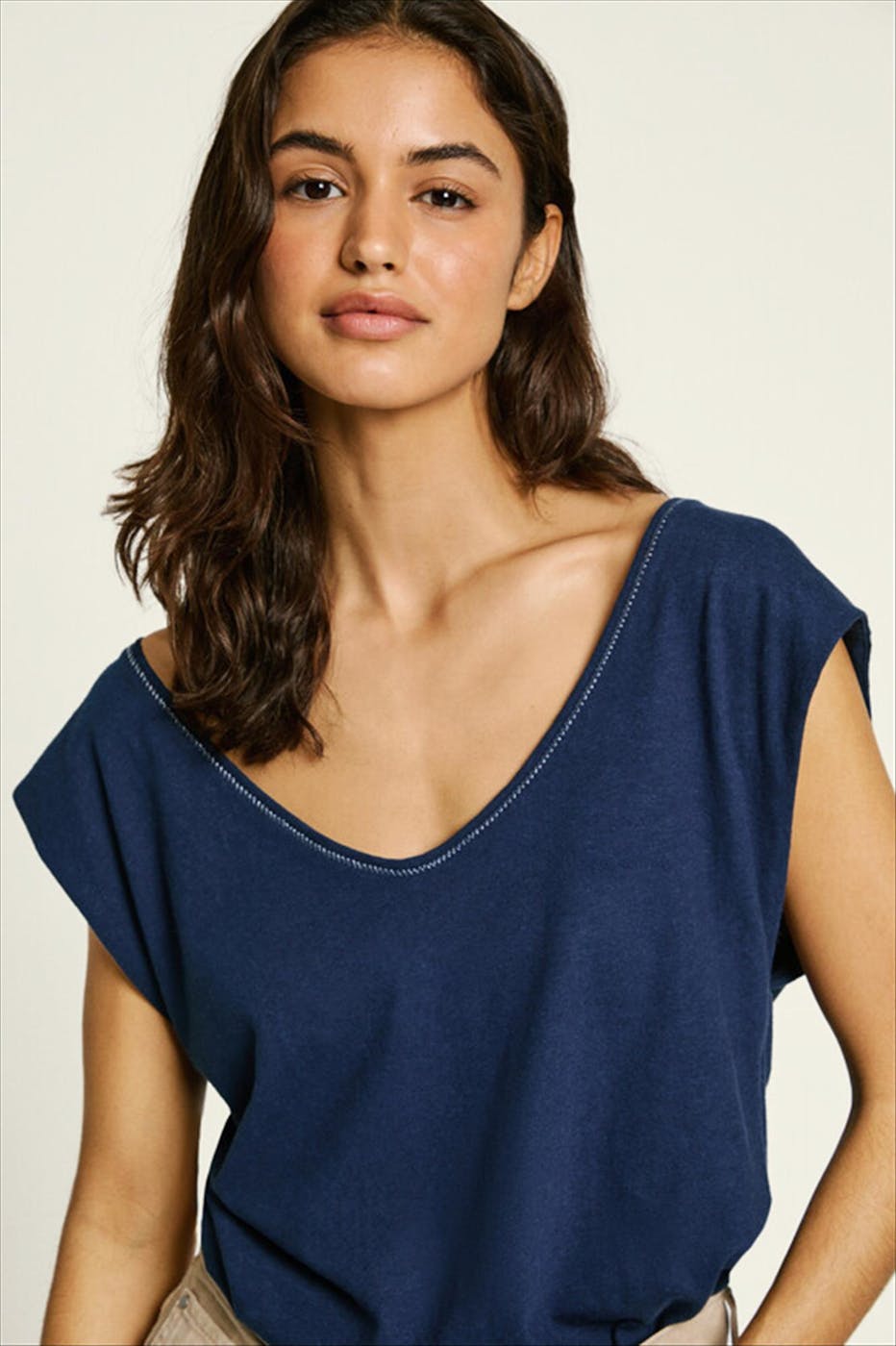 Pepe Jeans London - Donkerblauwe Lotti T-shirt