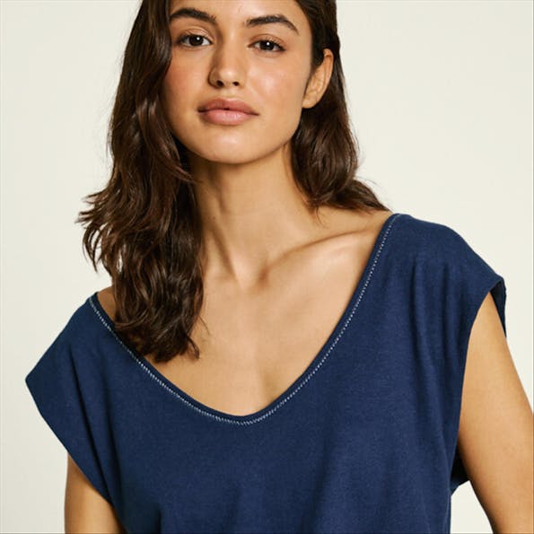 Pepe Jeans London - Donkerblauwe Lotti T-shirt