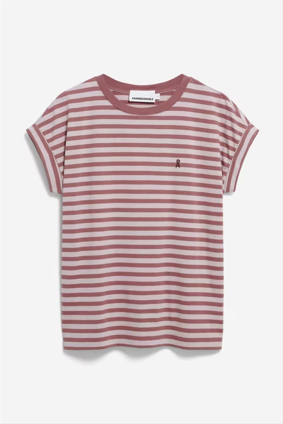 Armed Angels - Paarse Idaara Stripes T-shirt