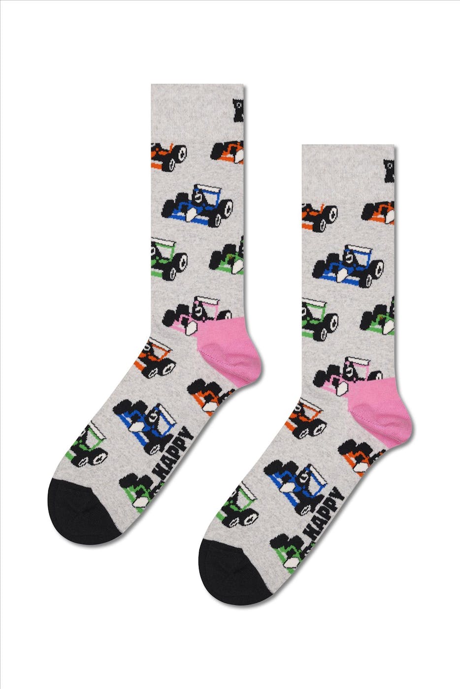 Happy Socks - Grijze Formule 1 sokken